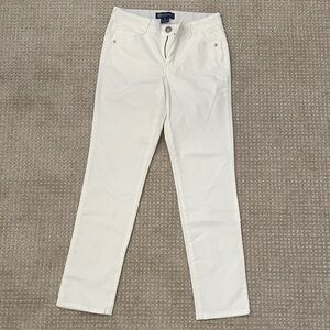 Democracy Women's Cream Straight Leg Jeans